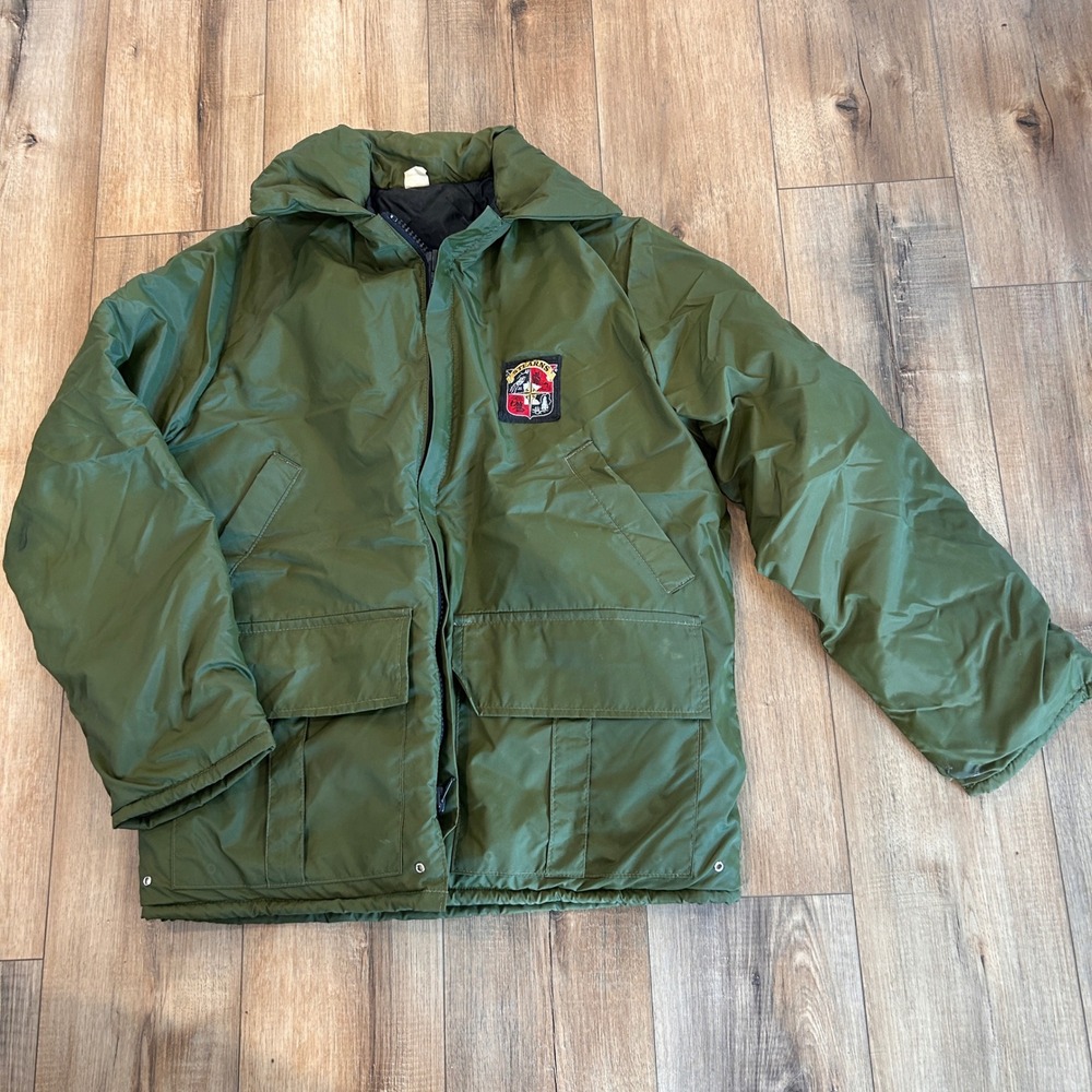 Stearns Vintage Flotation Jacket FJ-7055 USCG Type III PFD Olive Green Medium